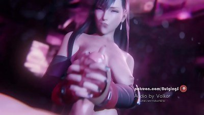 Final fantasy - Tifa handjob