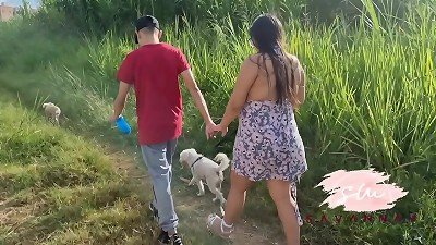 prego doll has fuck-a-thon with neighbor on stairs of house where they live - Savannah Watson