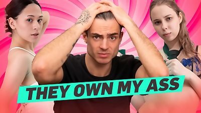 VIP4K. 2 Russian nymphos providing a man a proper all the way slurping