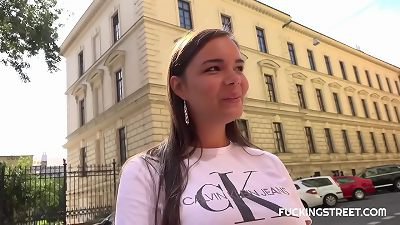 The searching completed in a great ravage for a busty brunette