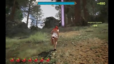 Catch Me [ hentai game ] Ep.2 hunter OUTDOOR doggy-style sex !