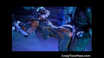 Alien doll wrecked by Monster Alien!