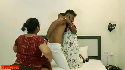 Indian Bengali housewife and her sis super hot amateur three way sex ! With muddy audio