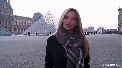 LA novice - chesty Russian ash-blonde Subil bend gets screwed stiff by French schlong