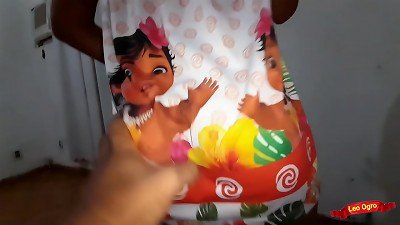 I caress my vulva on my stepfather's cock...