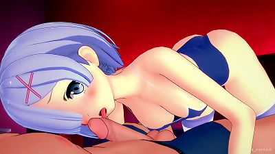 It's molten and Rem wants to boink wearing her swimsuit (uncensored)