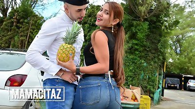 CARNEDELMERCADO - (Melissa Lujan, Zacarias Blandon) - bouncy arse Latina amateur Pick Up And fucked By audition Agent