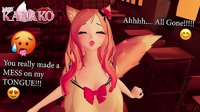 CATGIRL taunts you with her stunning BODY, before deepthroating your penis dry of all its CUM!!!!!