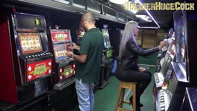 Ashley Gray is running out of credit in this freaky casino, so take advantage and get hump for more credit.