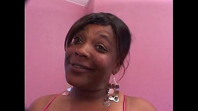 aged black plumper double teamed