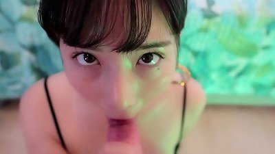 OBOKOZU - Smoking torrid Blowjob! jaw-dropping And Dreamy Vaping and throating Cock!