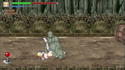 Pretty blond warrior in sex with monsters dudes in vet of ogre buster fresh hentai gameplay