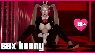 The rabbit hops on his dick l 3d SFM hentai