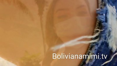 Shopping at the supermarket with my toy inside my pussy.. getting all wet Full video on bolivianamimi.tv