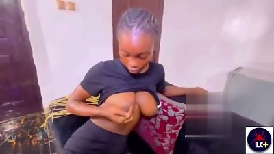 RODIGRO OPENS UP BIBI'S honeypot broad (IT HURTS BUT SHE DOES HER BEST) LESS THAN HALF