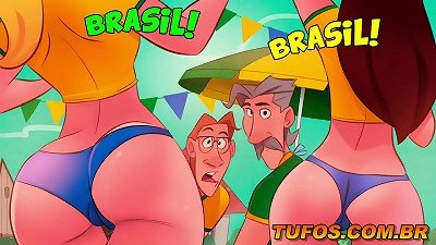 Putaria na Copa do Mundo! Os Sacanas e a torcida da sacanagem!