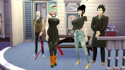 Goku pornography Cap1 Bulma sees tormentor roshi pounding a thousand and joins with vegeta