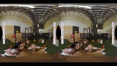 wild America - Aiden Ashley, Jazmin Luv, and Lily Larimar surprise their individual trainer