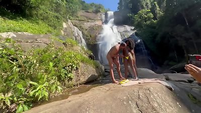 behind-the-scenes amateur flick with the 18-year-old ebony girl taking part in the waterfall outdoors (COMPLETE ON crimson AND CHER)