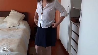 Stepson's friend ejaculates in my beaver after displaying me off and masturbating, he wished assfuck fuck-fest