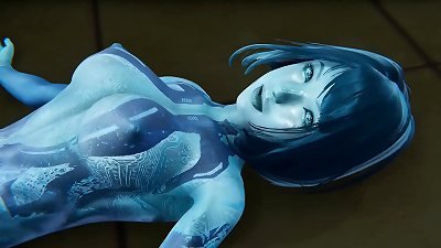 Halo - Cortana gets creampied - 3D Porn