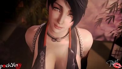Momiji pockyin Dead or Alive Animated hentai 3 dimensional CGI video