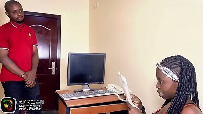 She took an advantage of a stud that came to her office for a job and fucked him ( CONTINUATION ON SHEER/MEMBERSHIP)