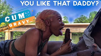 Jamaican teen sucking salami In Florida for Cumgravy